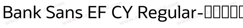 Bank Sans EF CY Regular字体转换